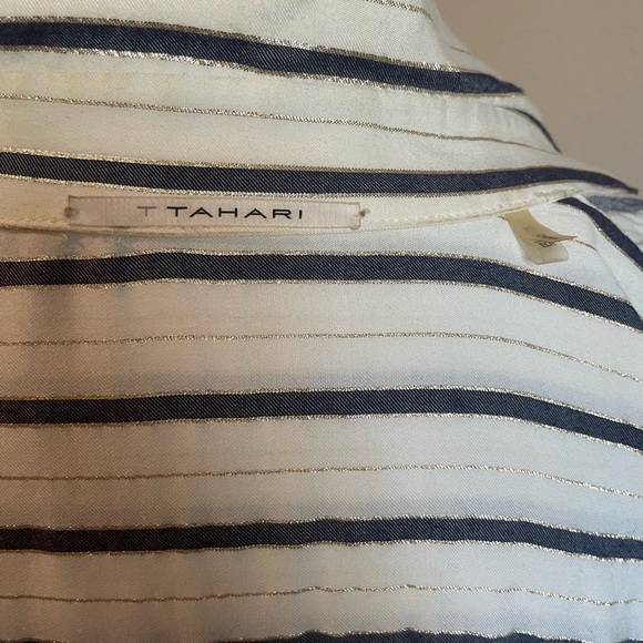 T Tahari Striped Shirt - Picture 10 of 14